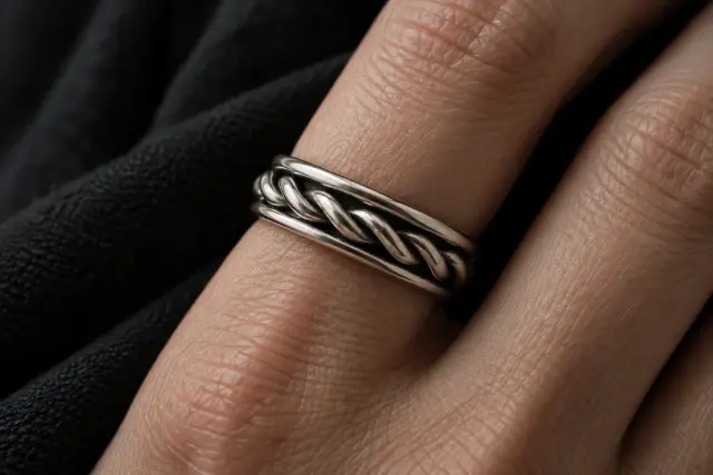 Single Twist Ring 着用イメージ