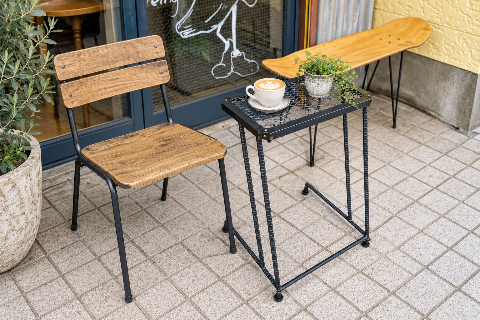 Cafe Side Mini Table - 使用イメージ