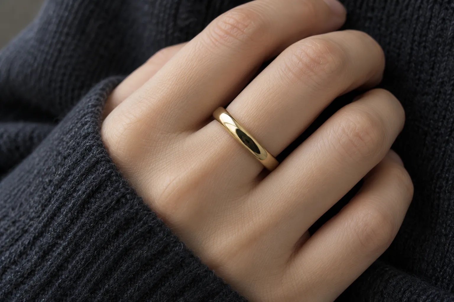 Brass Ordermade Ring - 使用イメージ