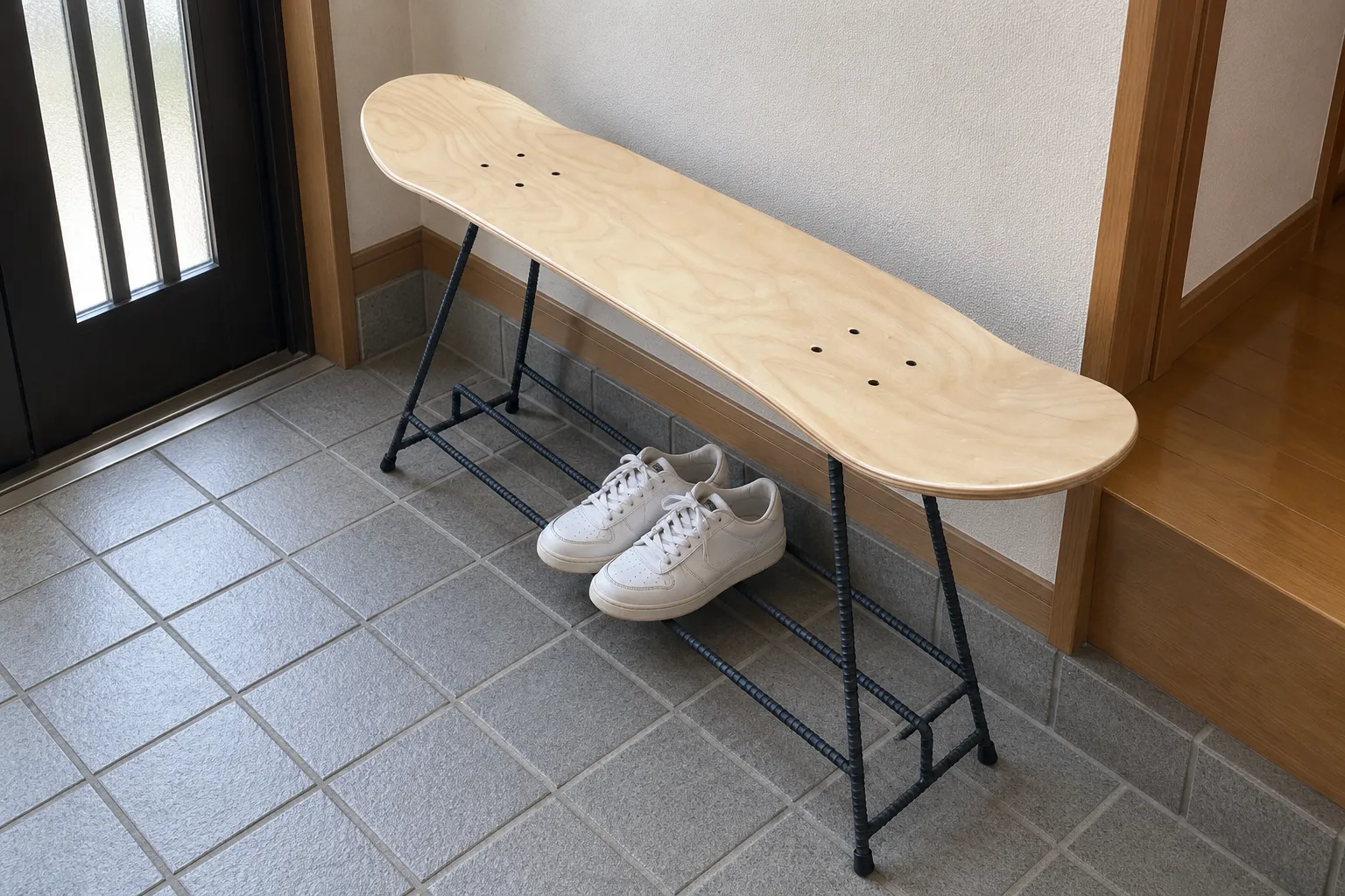 Skateboard Stool - 使用イメージ